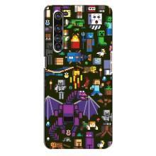 Чохол Майнкрафт на Realme X50 Pro (AlphaPrint) Minecraft (Колаж Майнкрафт)