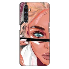 Чехол с печатью для Realme X50 Pro - (Мода) (AlphaPrint) – Макияж