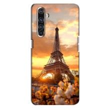 Чехол Эйфелева Башня для Realme X50 Pro - (AlphaPrint) (Солнечная башня)