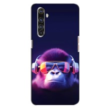 Чехол с Обезьянами Realme X50 Pro - (AlphaPrint) (Стильная обезьяна)