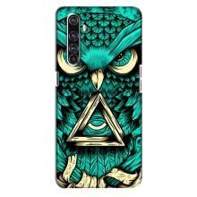 Чохол з пташками на Realme X50 Pro (VPrint) (Сова з оком)