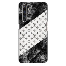 Чохол Стиль Louis Vuitton на Realme X50 Pro (LV на білому)