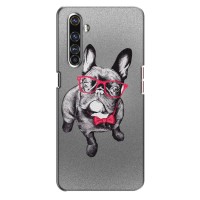 Чехол (ТПУ) Милые собачки для Realme X50 Pro (Бульдог в очках)