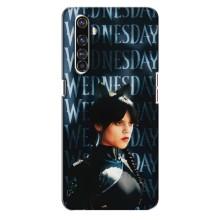 Чехлы Венсдей на Realme X50 Pro Уэнсдей (AlphaPrint) (Уэнздей кошка)