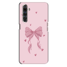 Чехол банты для Realme X50 Pro – Бант на розовом
