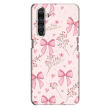 Чехол банты для Realme X50 Pro – Банты с цветами