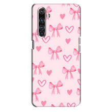 Чехол банты для Realme X50 Pro – Бантики и сердечки
