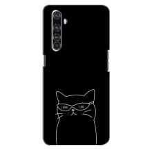 Чехол с рисунком кот на Realme X50 Pro – Равнодушный кот