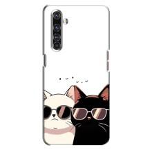 Чехол с рисунком кот на Realme X50 Pro – Коты в очках