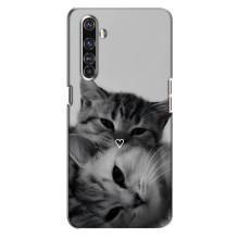 Чехол с рисунком кот на Realme X50 Pro – Пара котов