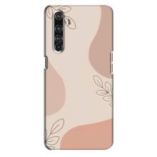 Чохол квітковий дизайн для Realme X50 Pro – Кориневий фон