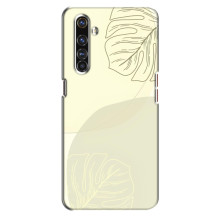 Чохол квітковий дизайн для Realme X50 Pro – Зелений фон