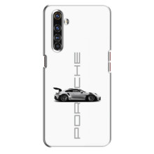 Чохол з авто Порше для Realme X50 Pro – білий порше
