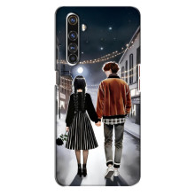 Чехол с дизайном Венздей 2 на Realme X50 Pro – Уэнсдей и Тайлер