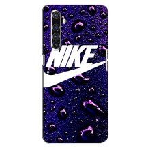 Чохол з логтипом Найк на Realme X50 Pro (Найк на фіолетовому)