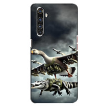 Чехол с мемами тралалело тралала для Realme X50 Pro – Гусини и крокодило