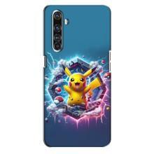 Чехол с Пикачу на Realme X50 Pro – Лого Пикачу