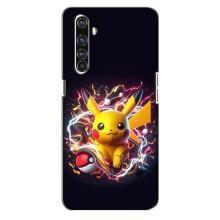 Чехол с Пикачу на Realme X50 Pro – Пикачу с мячом