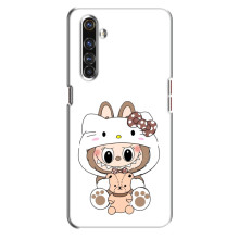 Чехол с принтом Лабубу для Realme X50 Pro – Белый Лабубу