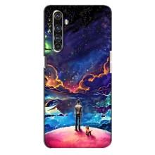 Космічні Чохли для Реалмі Х50 Про (VPrint) (Вид Галактики)