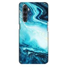 Мраморний чехол на Realme X50 Pro (VPrint) (Блакитний мрамор)