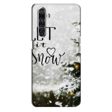 Новогодние, Праздничные Чехлы для Realme X50 Pro - 2024 год – Let it snow