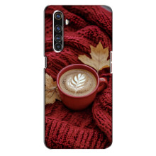Чехол с уникальным дизайном «Осень с кофе» для Realme X50 Pro – Кофе на пледе