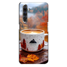 Чехол с уникальным дизайном «Осень с кофе» для Realme X50 Pro – Кофе на природе