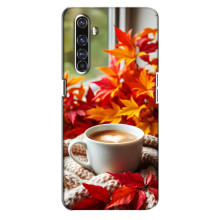 Чехол с уникальным дизайном «Осень с кофе» для Realme X50 Pro