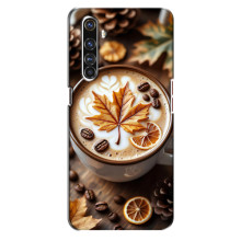 Чехол с уникальным дизайном «Осень с кофе» для Realme X50 Pro – Пряный кофе