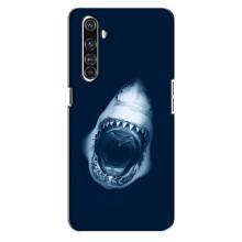 Силиконовый бампер с картинкой животных для Realme X50 Pro (Пасть Акулы)