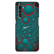 Силиконовый Чехол на Realme X50 Pro с картинкой Nike – Найк зеленый