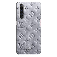 Текстурный Чехол Louis Vuitton для Реалми Х50 Про – Белый ЛВ