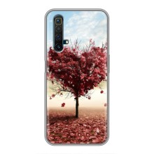 Чехлы для любимой на Реалми Х50 (VPrint) (Дерево сердце)