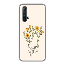 Чехлы для любимой на Реалми Х50 (VPrint) (Руки любви)