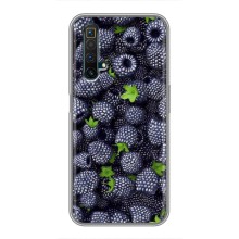 Чехлы с Фруктами для Realme X50 (VPrint) (Ежевика)