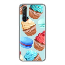Чехлы с Фруктами для Realme X50 (VPrint) (Кексики)