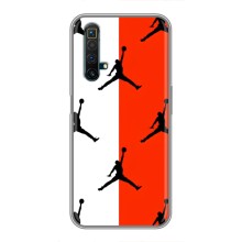 Чехлы для Realme X50 - с картинкой JORDAN (AlphaPrint) (Лого Джордан)