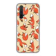 Чехлы с картинкой Лисички для Realme X50 (VPrint) (Лисички)