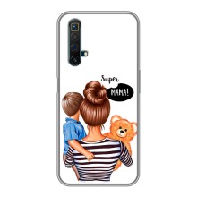 Чехол с печатью для Realme X50 - (Мама с ребенком) (AlphaPrint) – Мама с сыном