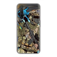 Чехлы с картинкой ЗСУ для Realme X50 (AlphaPrint) (Воин ВСУ)