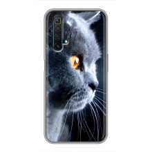 Чехлы с Котиками для Realme X50 (VPrint) (Серый Кот)