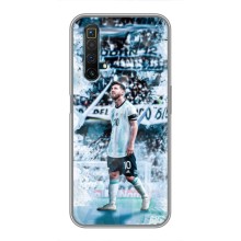 Чехол Месси футболист для Realme X50 (Месси в Аргентине)
