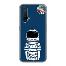 Чехол NASA для Realme X50 (AlphaPrint) (Мальчик в шлеме)