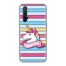 Чехол для Реалми Х50 - (Единорожки - Новинки) (AlphaPrint) (Unicorn)