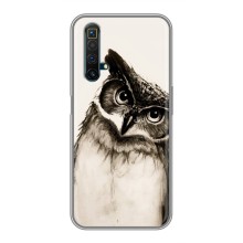 Чехол с птицами на Realme X50 (VPrint) (Сова)