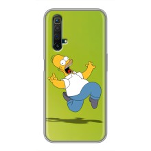 Чехол с Симпсонами для Realme X50 (VPrint) (Гомер Симпсон)