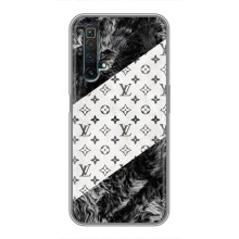 Чохол Стиль Louis Vuitton на Realme X50 (LV на білому)