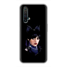 Чехлы Венсдей на Realme X50 Уэнсдей (AlphaPrint) (серьезная Уэнздей)