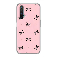 Чехол банты для Realme X50 – Черные бантики